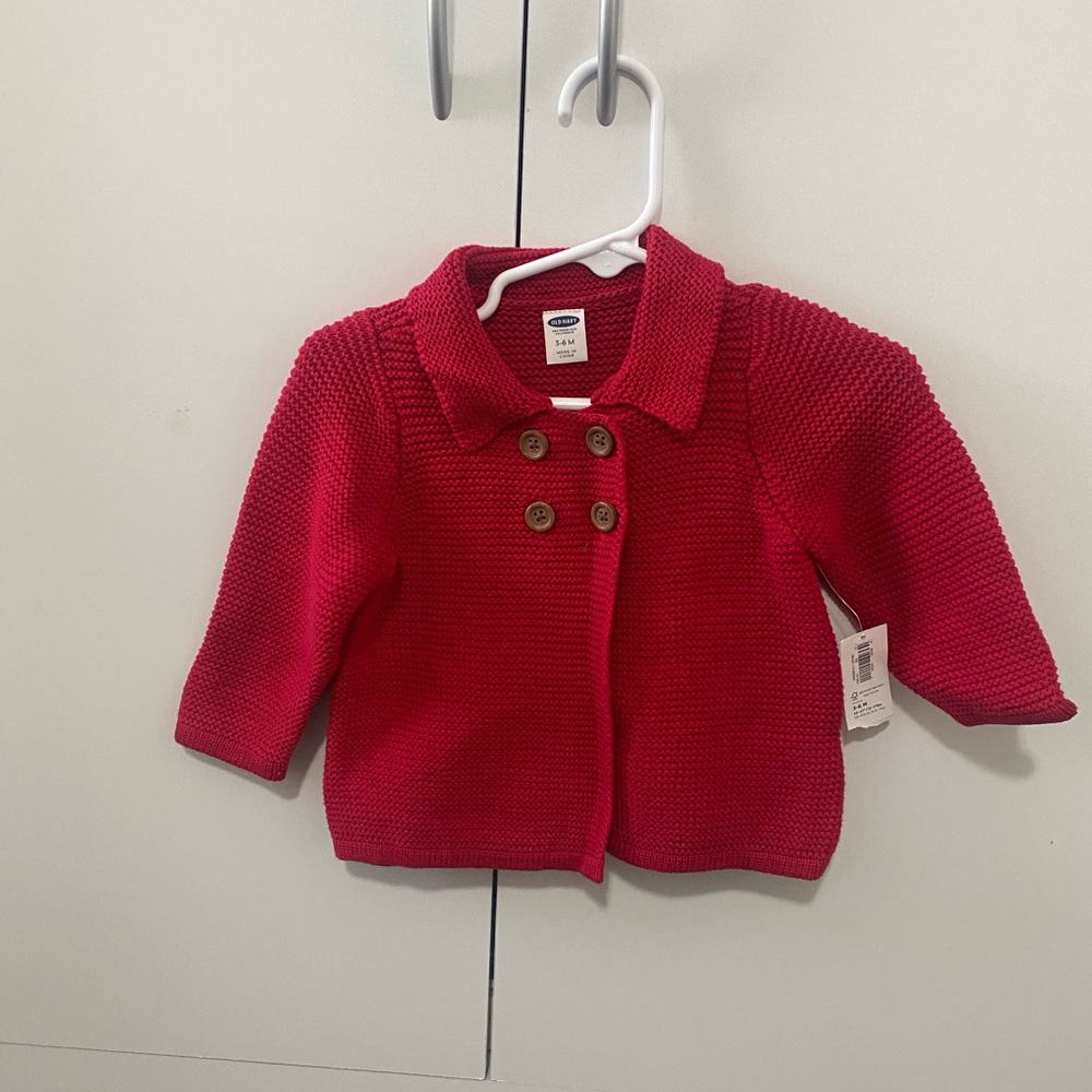 Old Navy Red Knit Cardigan for Kids
